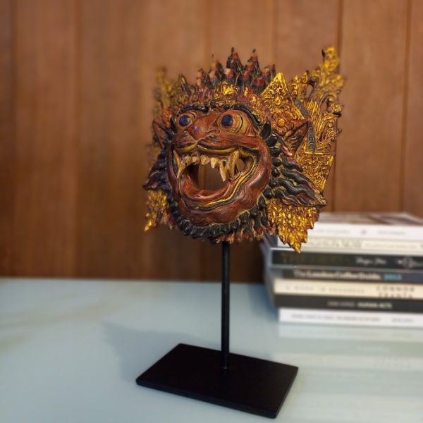 Bali Tiger Mask Carving Statue - Image 6