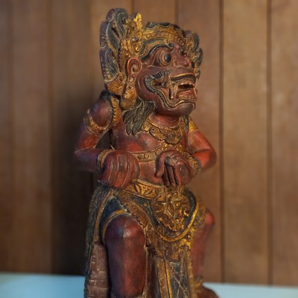 Sugriwa Statue – Balinese Artisan Wood Carving - Image 5