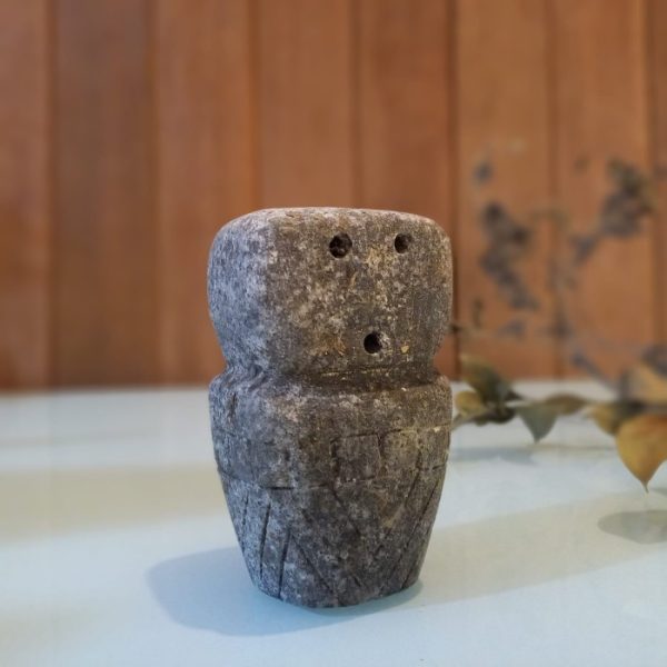 Bohemian Mini Antique Stone Carving – Handcrafted sandstone table decoration
