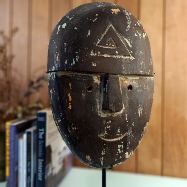 Primitive Style Mask Sculpture - Image 6