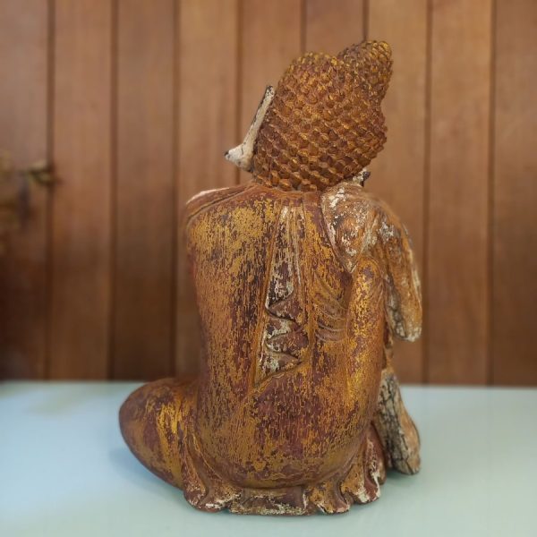 Fengshui Buddha Meditation Statue – Antique Gold Finish (40 cm) - Image 7