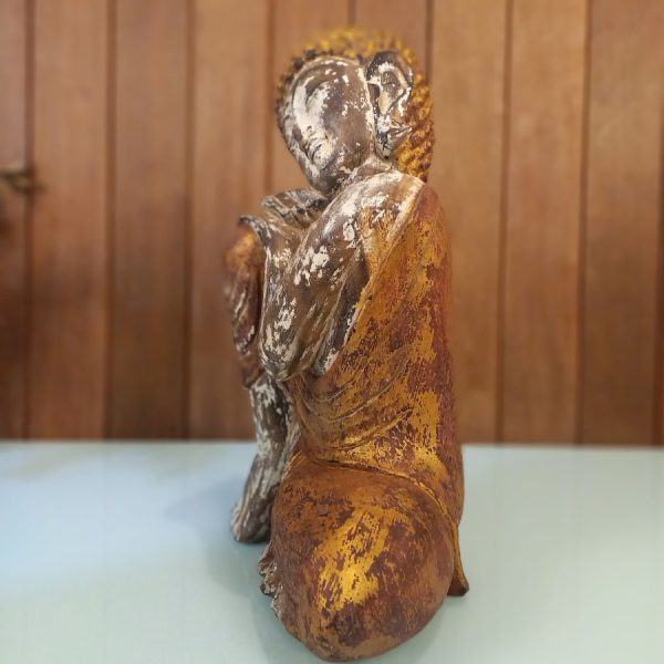 Fengshui Buddha Meditation Statue – Antique Gold Finish (40 cm) - Image 6