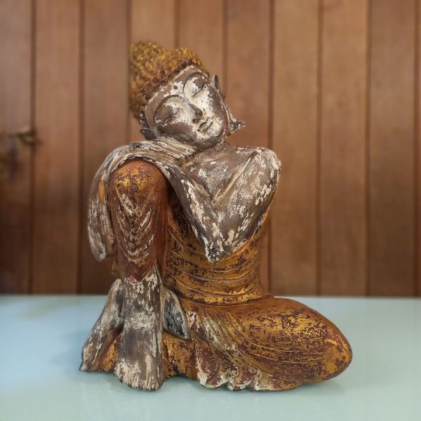 Fengshui Buddha Meditation Statue – Antique Gold Finish (40 cm) - Image 5