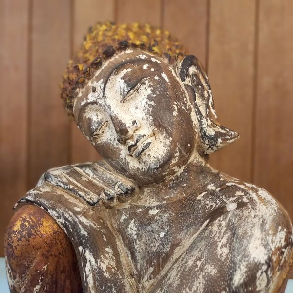 Fengshui Buddha Meditation Statue – Antique Gold Finish (40 cm) - Image 3