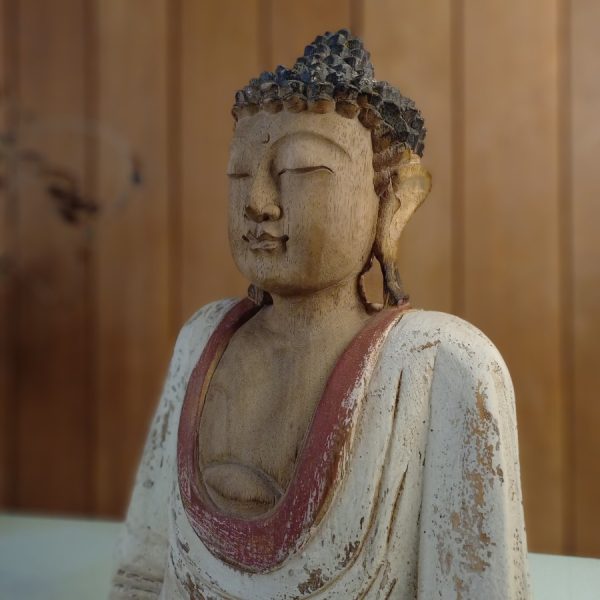 Hand Carved Balinese Buddha Statue - Image 6