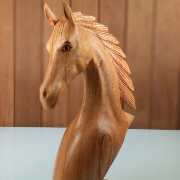 Natural Wooden Horse Statue – Feng Shui Decor Symbol of Prosperity - Image 6