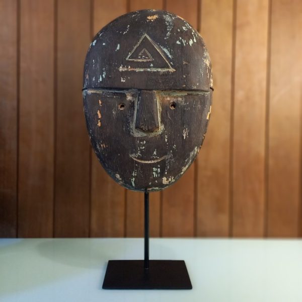 Primitive Style Mask Sculpture - Image 4