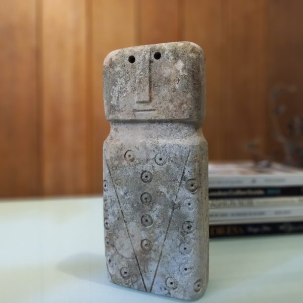 Stonemen Decorative Statue, Primitive Style Stone Sculpture for Office Desk - Image 4