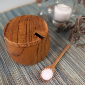Natural Teak Wood Spice Container