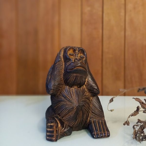 Wooden Carving 3 Monkey Statue - Image 8