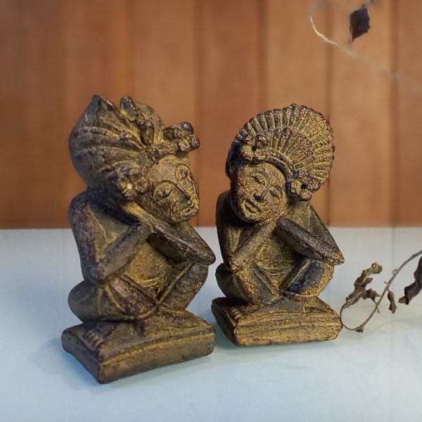 Bali Janger Dance Couple Statue - Wedding Gift - Image 2