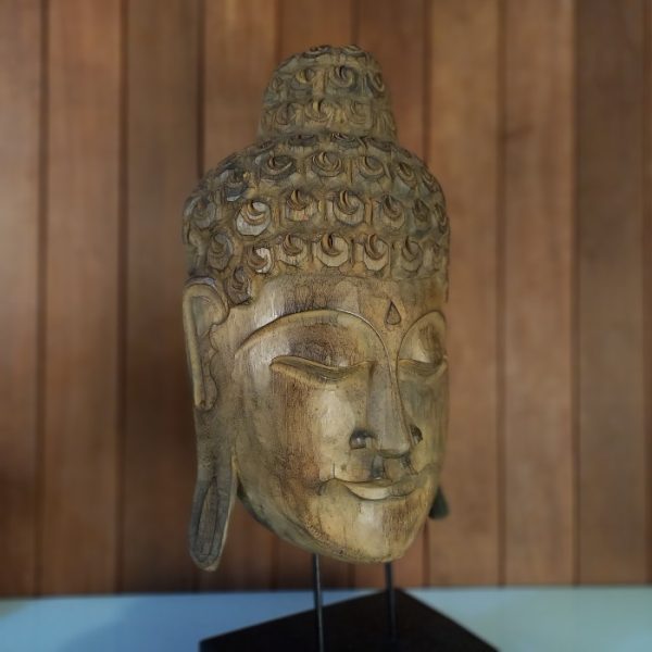 Large Buddha Head Statue – 65cm | Yoga and Meditation Decor - Image 4
