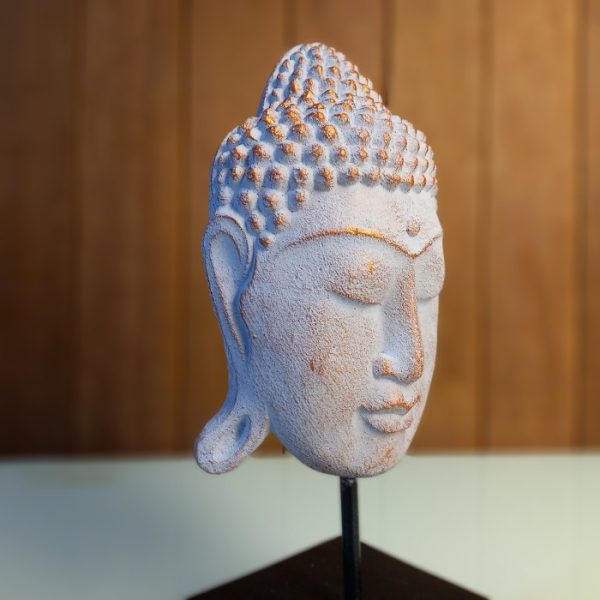 Handcrafted Buddha Head Statue – Feng Shui Peace Decor from Bali - Image 3