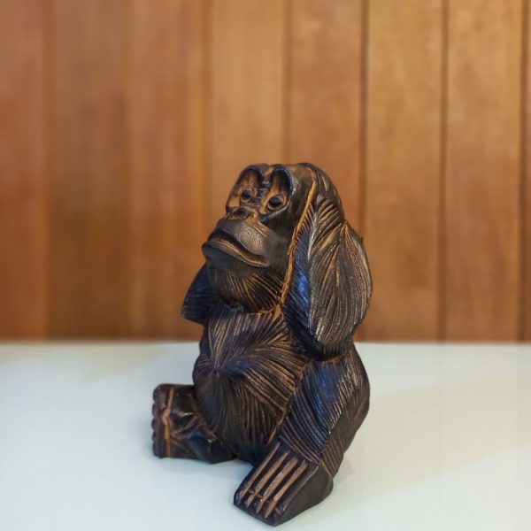Wooden Carving 3 Monkey Statue - Image 9