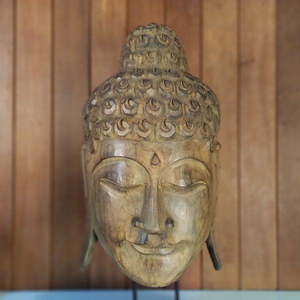 Large Buddha Head Statue – 65cm | Yoga and Meditation Decor - Image 2