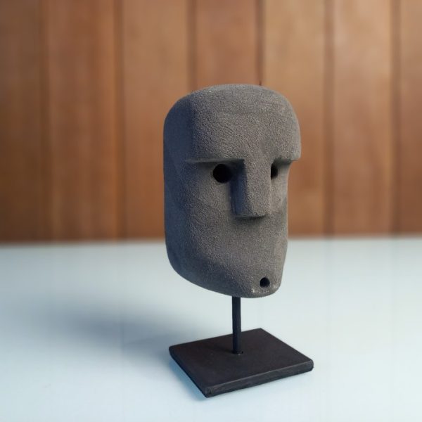 Stone Men Carved Mask - Image 6