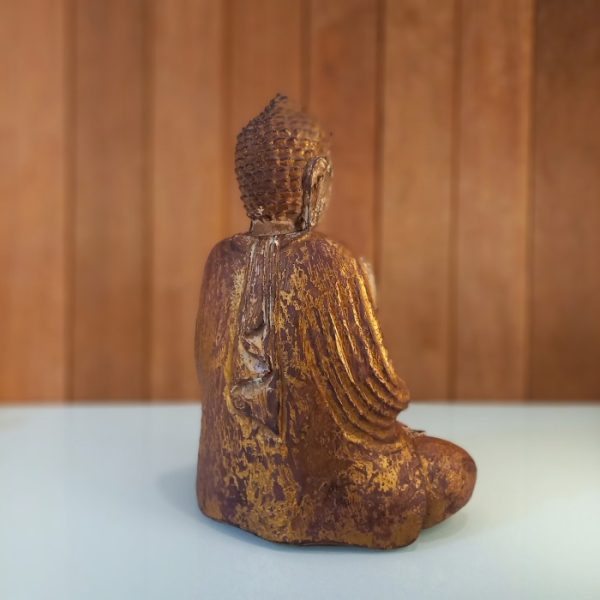 Feng Shui Decorative Buddha Meditation Statue 30 – Antique Gold - Image 7