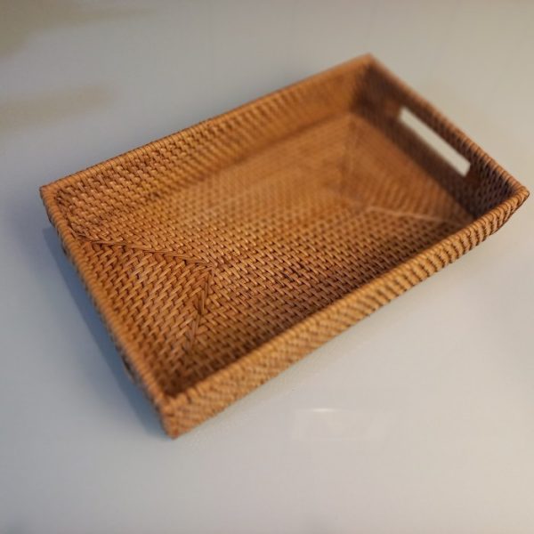 Recta Small Serving Tray Natural Rattan - Image 3