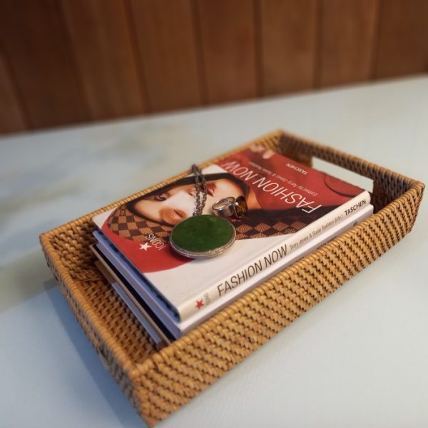 Recta Small Serving Tray Natural Rattan - Image 4