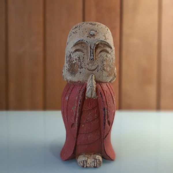 Jizo Wooden Carving Statue – Home Decoration - Image 3