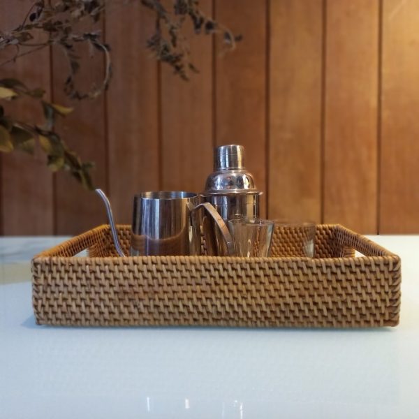 Recta Small Serving Tray Natural Rattan - Image 6