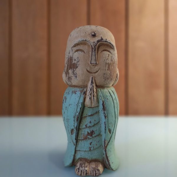 Jizo Wooden Carving Statue – Home Decoration - Image 2