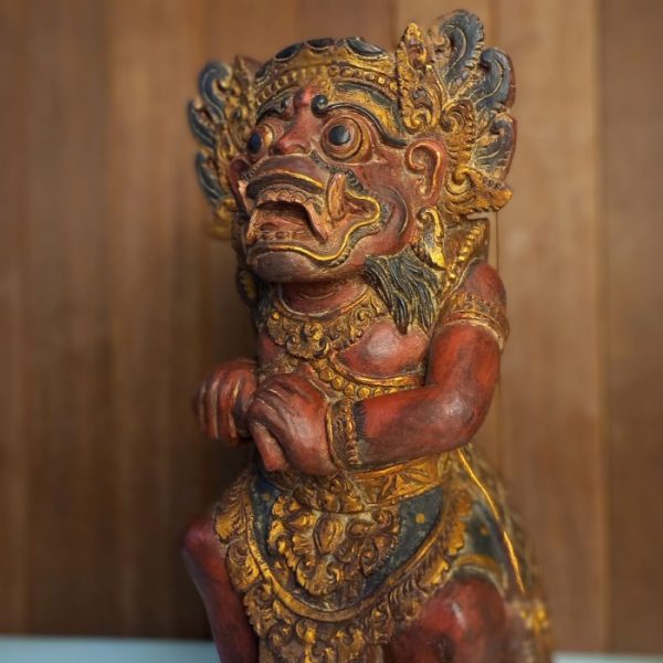 Sugriwa Statue – Balinese Artisan Wood Carving - Image 3