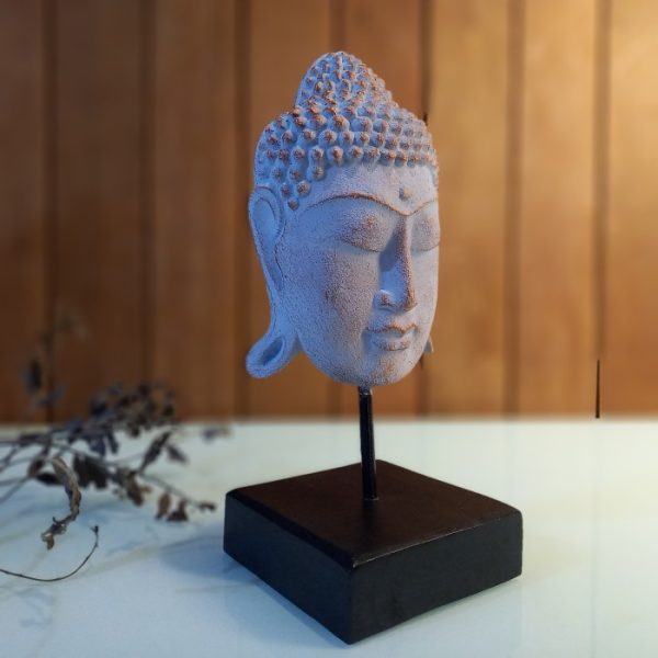 Handcrafted Buddha Head Statue – Feng Shui Peace Decor from Bali - Image 2