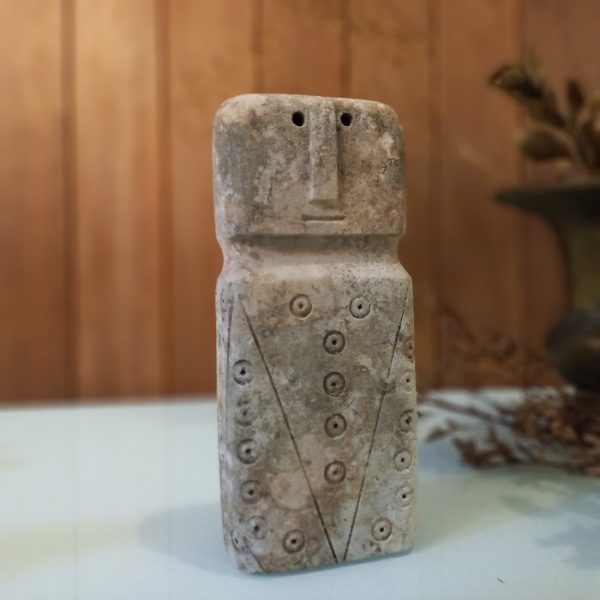 Stonemen Decorative Statue, Primitive Style Stone Sculpture for Office Desk - Image 3
