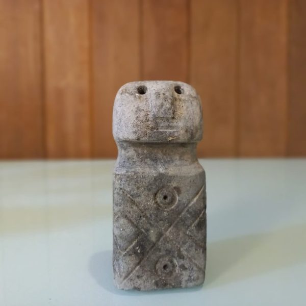 Mini Bohemian Antique Stone Carving Statue – Table Decoration - Image 3