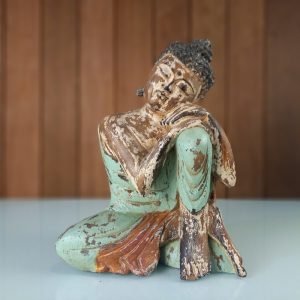 Feng Shui Buddha Meditation Wooden Statue handmade in Bali – Feng Shui decor