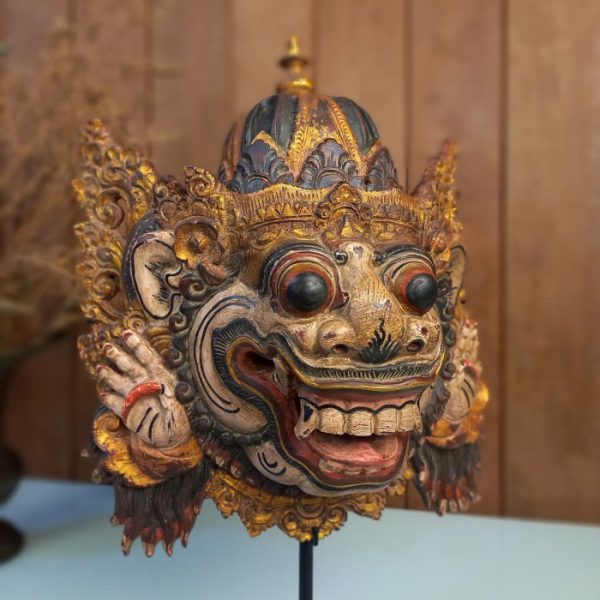Barong Boma Mask Sculpture - Image 6
