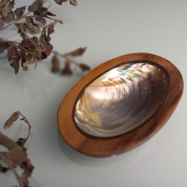 Oval Sono Wood Jewelry Box – Mother of Pearl Inlay Handmade Storage - Image 7