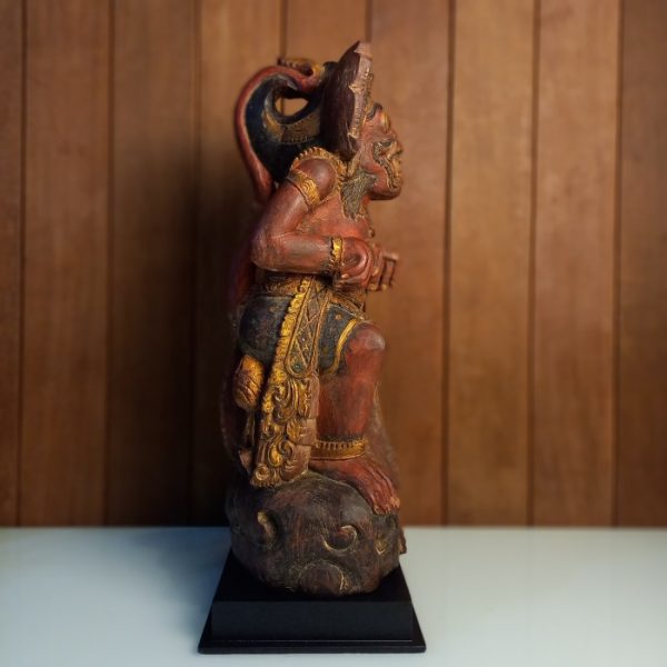 Sugriwa Statue – Balinese Artisan Wood Carving - Image 6