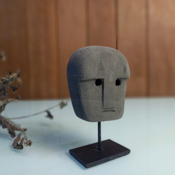 Stone Men Carved Mask - Image 4