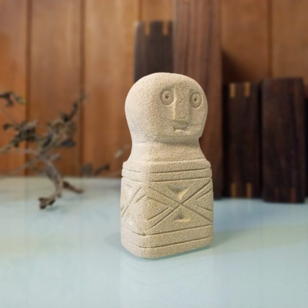 Hand-Carved Sumba Tribal Stone Statue – Balinese Paras Stone Decor - Image 3