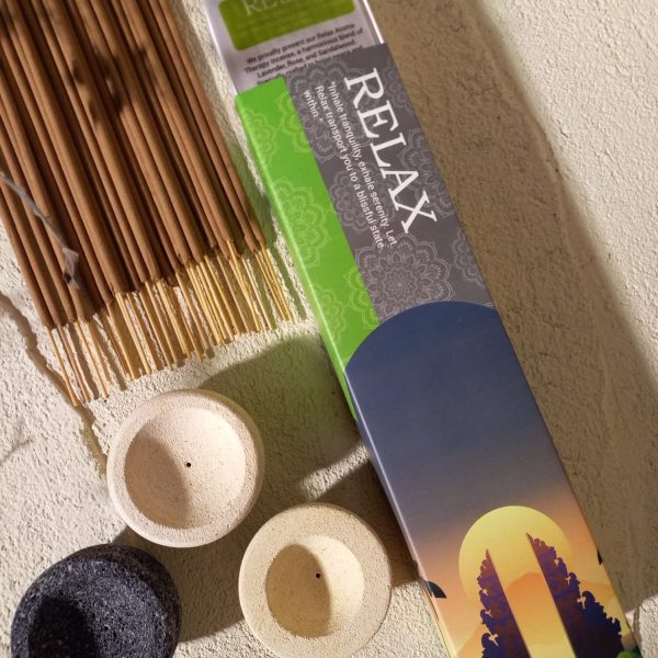 Mini Lava Stone Incense Holder Gift Set – Aromatherapy Relax, Love, Meditation, Peace - Image 3