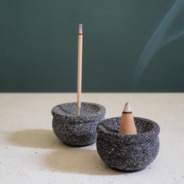 Mini Lava Stone Incense Holder Gift Set – Aromatherapy Relax, Love, Meditation, Peace - Image 4