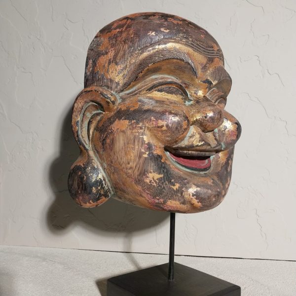 Hand Carved Happy Buddha Sculpture, Yoga meditation Room Decoration House warming gift ideas. - Image 3