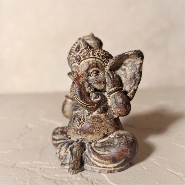 Mini Baby Ganesha Statue – Peace & Protection Symbol | Handmade Balinese Desk Decor - Image 4