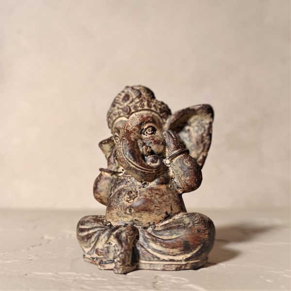 Mini Baby Ganesha Statue – Peace & Protection Symbol | Handmade Balinese Desk Decor - Image 2