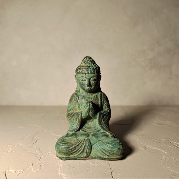 15cm Buddha Meditation Statue – Handmade Yoga Room Spiritual Decor - Image 2