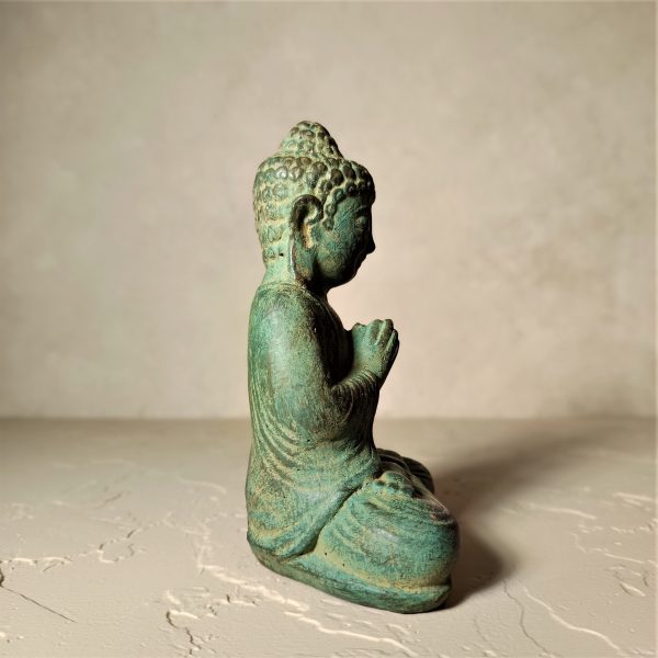 15cm Buddha Meditation Statue – Handmade Yoga Room Spiritual Decor - Image 3