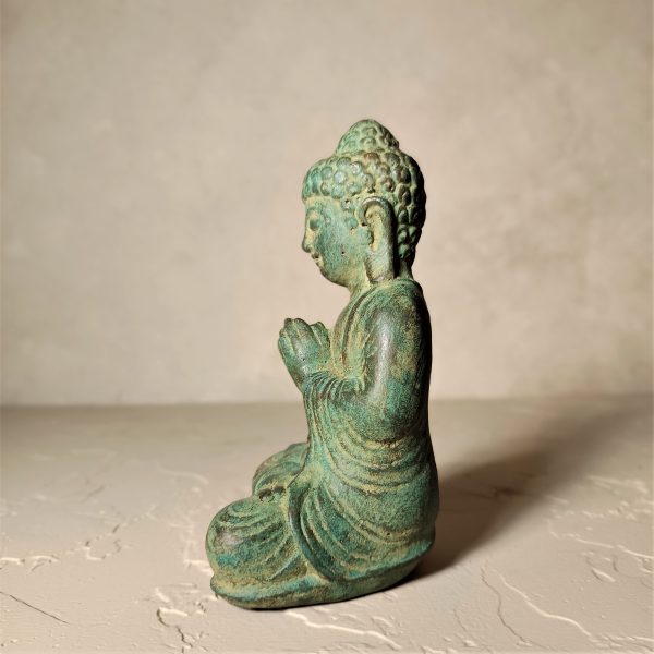 15cm Buddha Meditation Statue – Handmade Yoga Room Spiritual Decor - Image 4