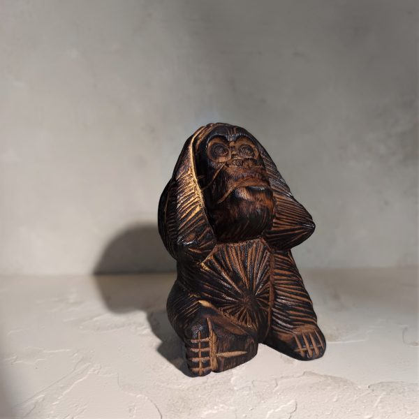 Three Wise Monkeys wooden figurine set – See No Evil, Hear No Evil, Speak No Evil handmade in Bali